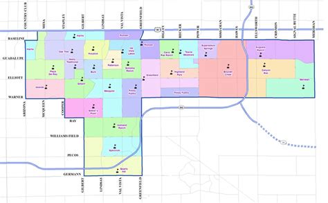 Gilbert Public School Boundaries Map Gilbert Az Real Estate