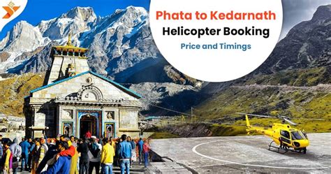 Phata To Kedarnath Helicopter Booking Price And Timings