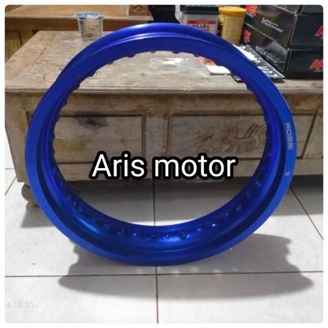 Velg Rossi Ring 17 Uk 300 Warna Biru Mengkilap Lazada Indonesia