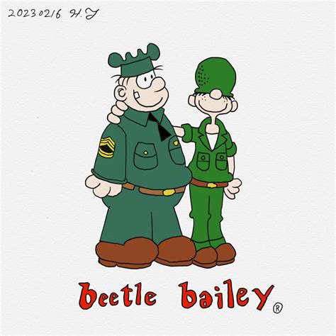 Beetle Bailey and Sarge by stemechind on DeviantArt