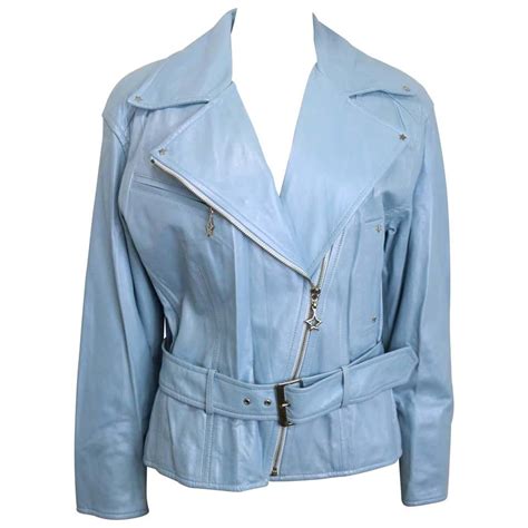 Chanel Baby Blue Boucle Wool Double Breasted Short Sleeves Jacket At