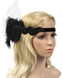 Black Gatsby S Flapper Headpiece Blossom Costumes