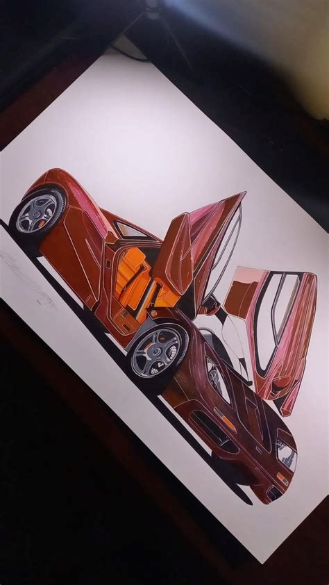 Mclaren F1 Drawing (4128x3096) : r/carporn