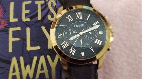 Fossil Fs5068 Grant Chronograph Watch Revealed Youtube