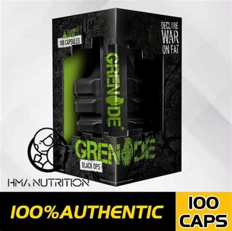 Grenade Black Ops Fat Burner 100 Caps Lazada