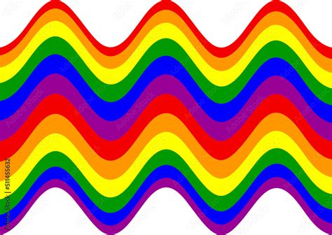 Rainbow liquify wave. Pride flag. Symbol of the LGBT Stock Vector | Adobe Stock