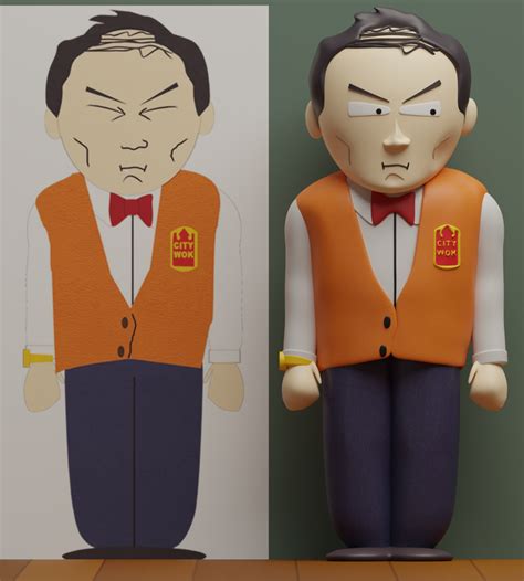 Free STL File Tuong Lu Kim South Park 3D Printing Template To