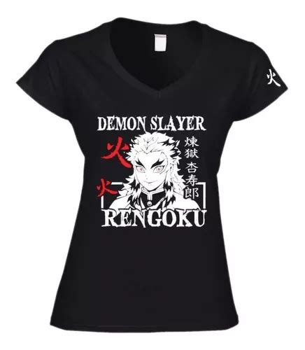 Camiseta Anime Demon Slayer Rengoku Kyojuro Kimetsu No Yaiba Cuotas