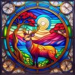 Stained Glass Window Deer Art Free Stock Photo - Public Domain Pictures