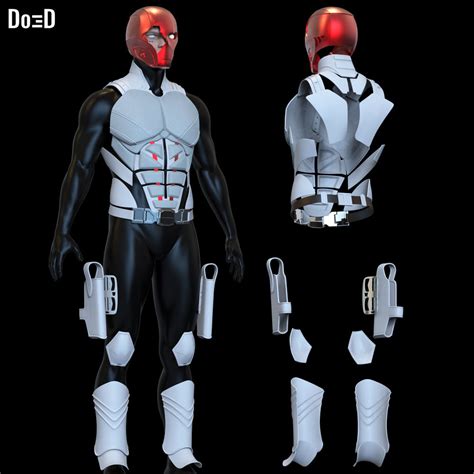 Red Hood Titans Full Body Armor Pack 3d Printable Model Print File Stl