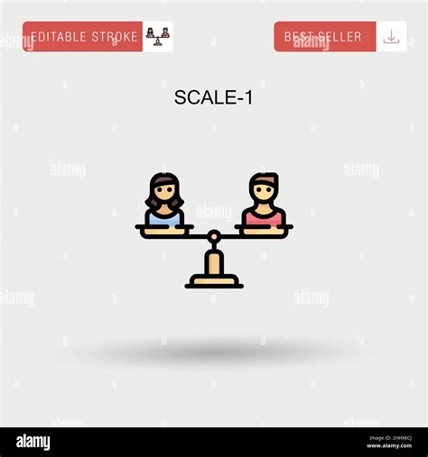 scale  simple vector icon stock vector image art alamy