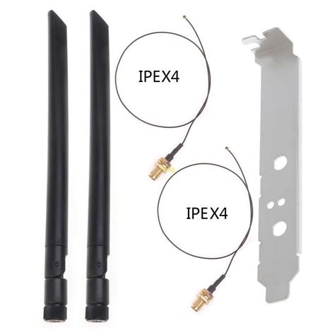 Btsg Rp Sma Ipex Mhf4 Wifi Antenna Sets For Intel M2 Ax210 Ax200