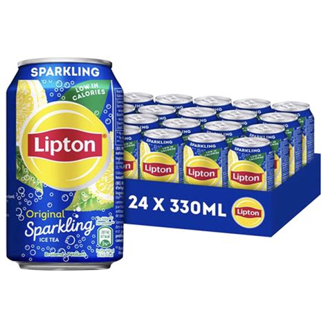 LIPTON Ice Tea Original Pétillante 24 x 33 cl Canette Interdrinks