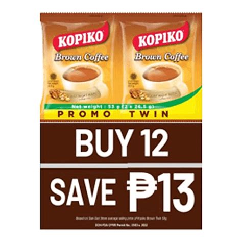 Kopiko Brown Coffee Twin Pack G X S Save Coffee Tea