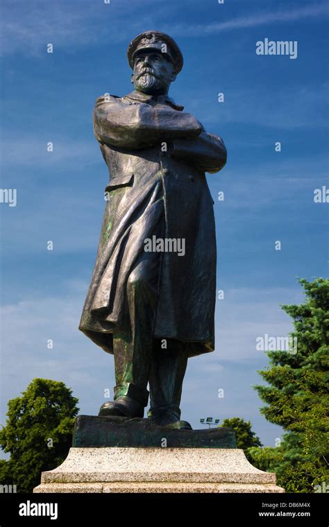 Statue of Captain Smith, RMS Titanic, Beacon Park, Lichfield Stock ...