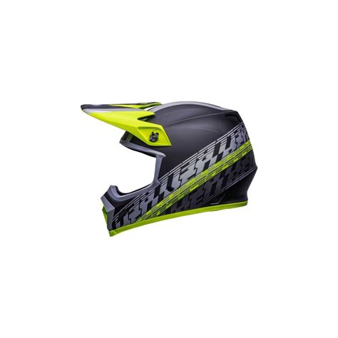 Casque Bell Mx Offset Mips Noir Jaune Fluo