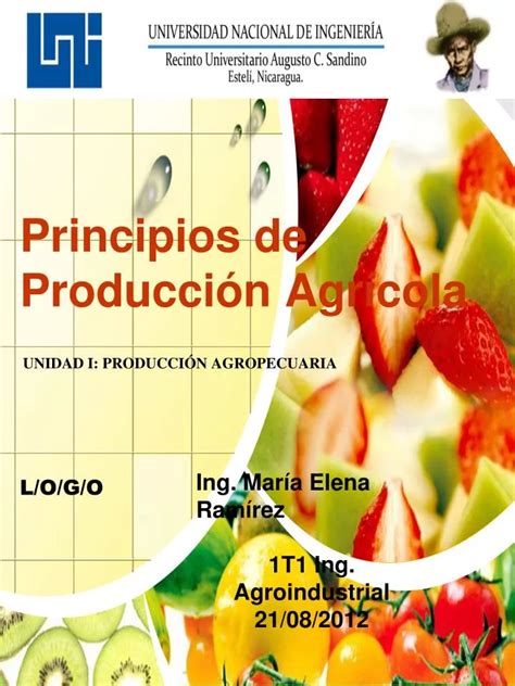 Ppt Principios De Producci N Agr Cola Powerpoint Presentation Free