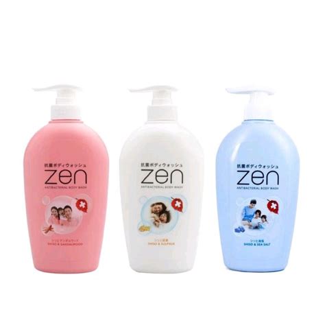 Jual Sabun Cair Botol Zen Antibacterial Body Wash Pump 500 ML Shopee