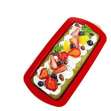 Silicone Rectangle Non Stick Bread Loaf Cake Mold Bakeware Baking Pan