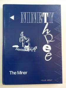 1993 BEULAH HIGH SCHOOL North Dakota Original YEARBOOK Annual Miner – Vintage Menu Mania