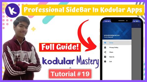 19 How To Create Professional Sidebar In Kodular SideMenu Kodular