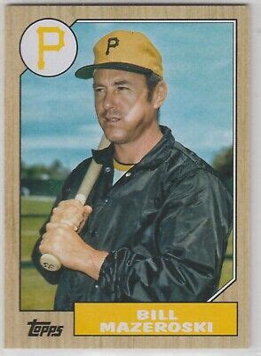 Topps Archives Bill Mazeroski Hof Pittsburgh Pirates Ebay