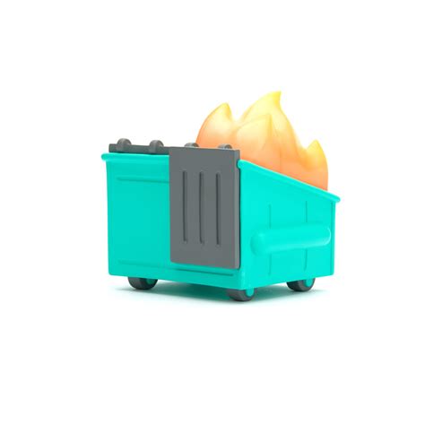 Dumpster Fire Vinyl Figure Myplasticheart