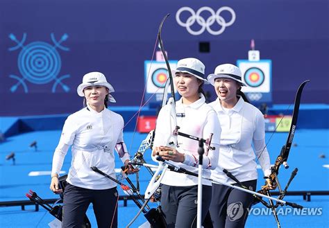 올림픽 여자양궁 단체전 10연패 신화 완성중국 꺾고 금메달종합 연합뉴스