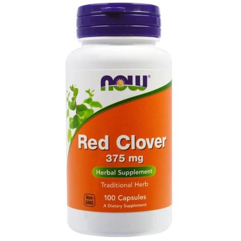 NOW FOODS Red Clover Czerwona Koniczyna 375mg 100kap Sklep