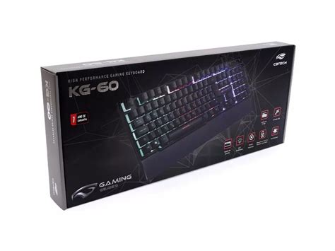 Teclado C3Tech KG 60BK Gamer LED USB Preto HARDSTORE Informática