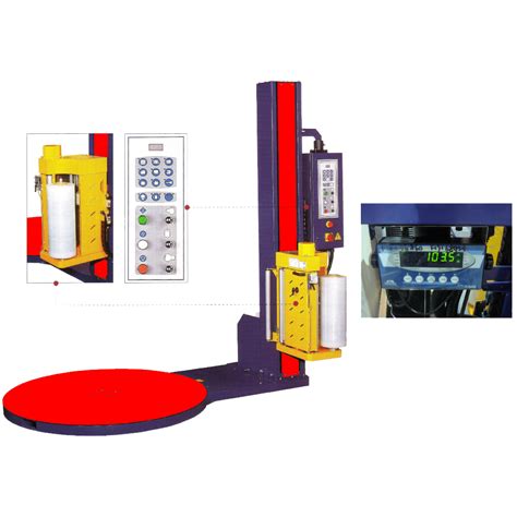 Pallet Stretch Wrapping Machine Power Pre Stretch With Weighing Scale Cfl