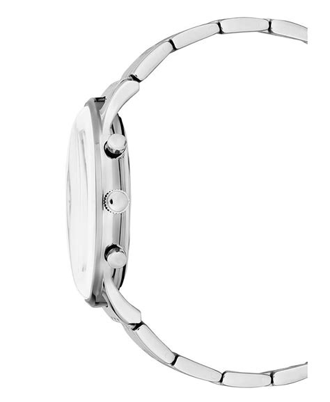 Kenneth Cole New York Mens Multifunction Silver Bracelet Watch 42mm Macys