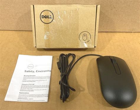 Dell Ms116 Usb Wired Optical Mouse Ms116 Bk ️️ ️️ New Open Box 884116173939 Ebay