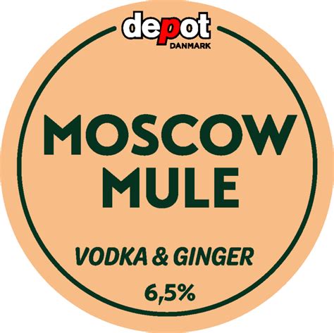 Moscow Mule Cocktail 12 L Fustage 6 5 Depot Danmark