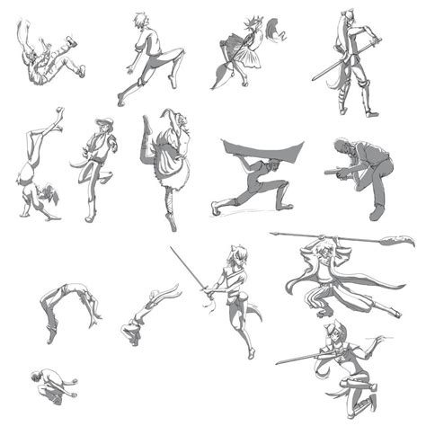 15 Dynamic Poses by Kamocha on DeviantArt