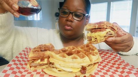 WAFFLE BREAKFAST SANDWICH | Breakfast waffles, Waffle sandwich ...