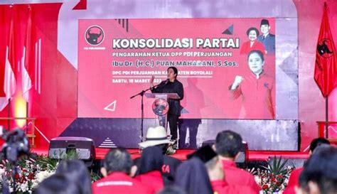 Meski Survei Ganjar Dan PDIP Teratas Puan Maharani Minta Kader PDIP