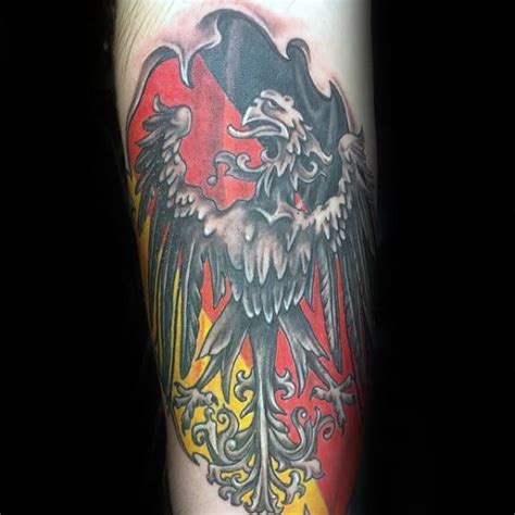 50 German Eagle Tattoo Designs For Men - Germany Ink Ideas