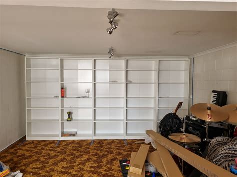 Wall Length Diy Built In Bookcase Bunnings Workshop Community