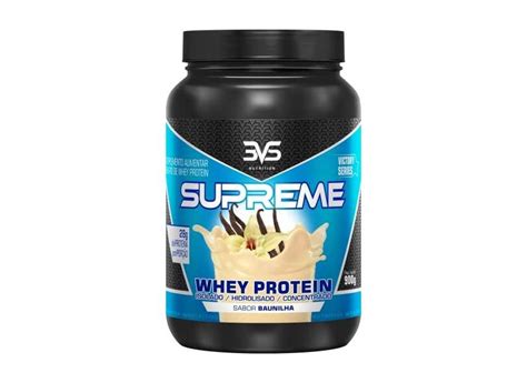 Whey Supreme 3W 900g 3VS Nutrition Sabor Baunilha Rápida absorção