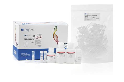 TaqGen Whole Blood Genomic DNA Purification Kit 50 Preps TAQGEN