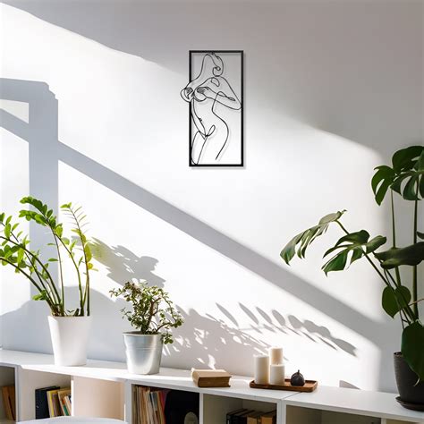 Naked Woman Metal Wall Art Elegant Metal Wall Hanging For A Modern Bedroom Or Bathroom Metal