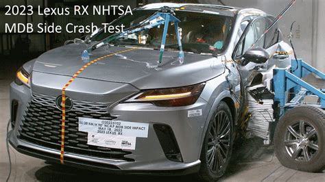 2023 2024 Lexus Rx 350 Rx 350h Rx 500h Nhtsa Mdb Side Crash Test