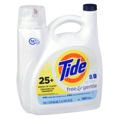 Tide Laundry Detergent He Free Gentle Save On Foods