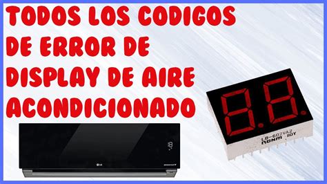 Todos Los Codigos De Error De Display De Aire Acondicionado All Air