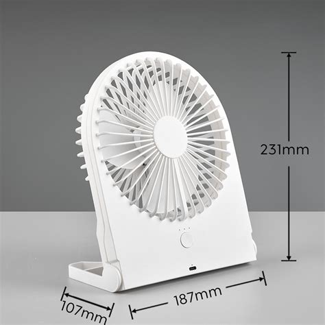 Akku Tisch Ventilator Breezy Wei Leise Lampenwelt De