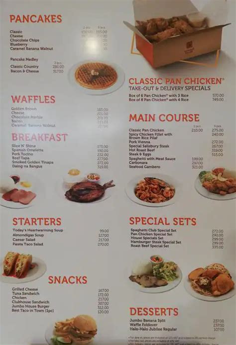 Pancake House Menu, Menu for Pancake House, Diliman, Quezon City ...