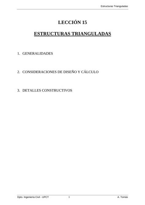 PDF LECCIÓN 15 ESTRUCTURAS TRIANGULADAS ocw bib upct es