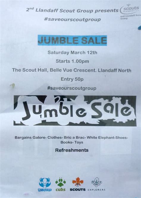 Scouts Fundraising Jumble Sale Llandaffnorthpost