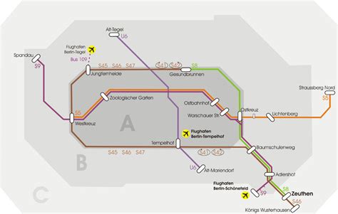 Map Of The Berlin Public Transit System